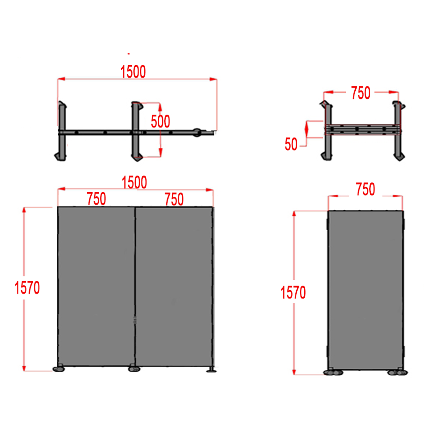 150 X 75 X 2 р
