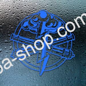 Автомобільна Наклейка “Арта” M 490х500 мм Синій