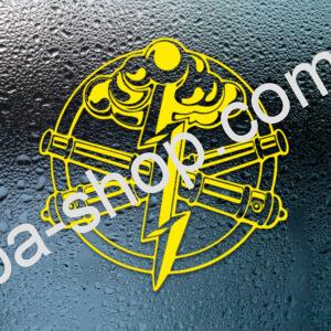 Автомобільна Наклейка “Арта” M 490х500 мм Жовтий