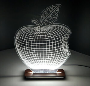 Світильник нічник акриловий Яблуко 31 х 23 см (АСВА5-03)