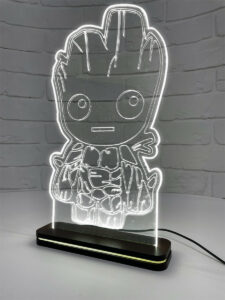 Світильник нічник акриловий, Ґрут 30 х 16 см (АСВА4-09)